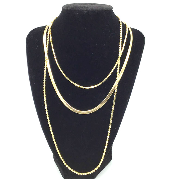 Faux Gold 3 Chains - Picture 1 of 4